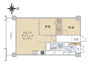 オアシスマンションプレジデント光が丘【7階】の間取り
