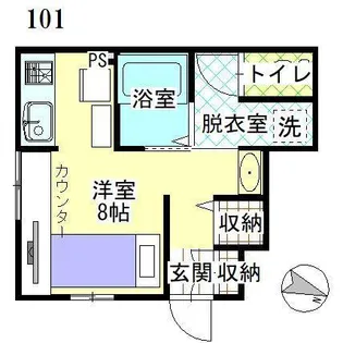 Dフロンティア宮野浦【1階】の間取り