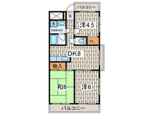 グレ-ス新川崎【3階】の間取り