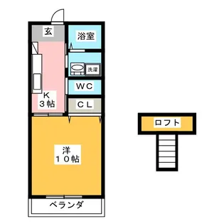 パラータリリア【3階】の間取り