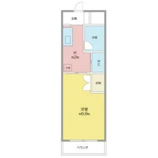 アパルタ・デ・カミノ【2階】の間取り