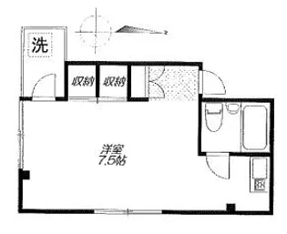 山口ハイツ【2階】の間取り
