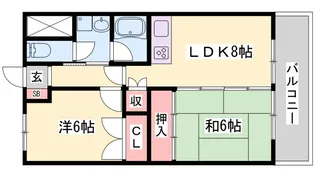 大歳マンション【2階】の間取り