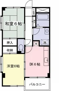 オアーキス幡ヶ谷【2階】の間取り