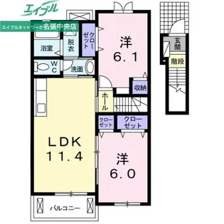 GrowII【2階】の間取り