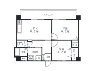スペンドーレI【4階】の間取り
