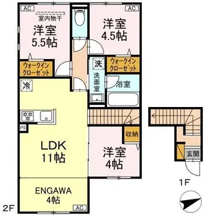 MOKURIE真鍋【2階】の間取り