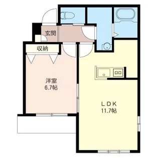 エンゼルハイム【1階】の間取り
