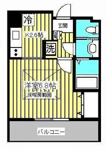 HF仙台レジデンスEAST【9階】の間取り