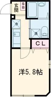 グランシャレー千住旭町【1階】の間取り