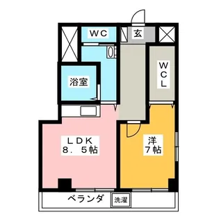サンライズマンション【3階】の間取り