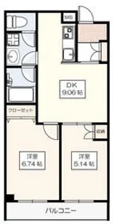 プライマルステージM【3階】の間取り