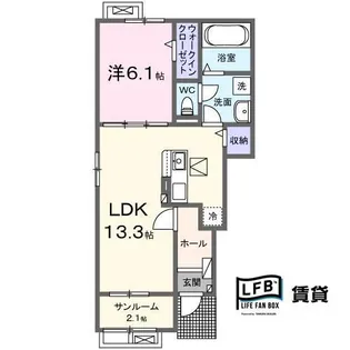 ベニバラード・岩畠【1階】の間取り