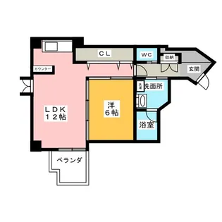 アージュ八事山【2階】の間取り