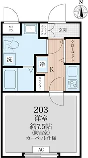 ラシクラス西落合【2階】の間取り