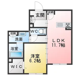 Lucia貝田【1階】の間取り