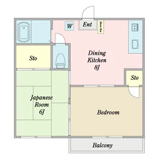 エスポワールハイツ【2階】の間取り