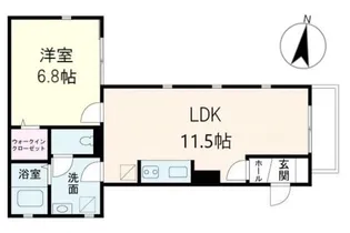 メゾン ド ボヌール【1階】の間取り