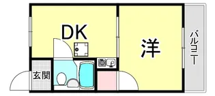 白峯グランドハイツII【3階】の間取り