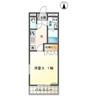 メゾン サンフィット【1階】の間取り