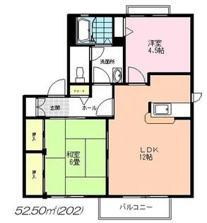 グリーンヒル山手B【2階】の間取り