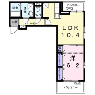 ボヌール・シャンブルV【3階】の間取り