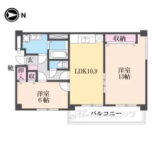 ウェルネスイトーピアSTAGE1【2階】の間取り