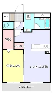 昭和町ユーミー【1階】の間取り