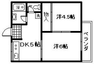 ハイツいずみ【2階】の間取り