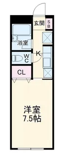 カーサノザキV【1階】の間取り