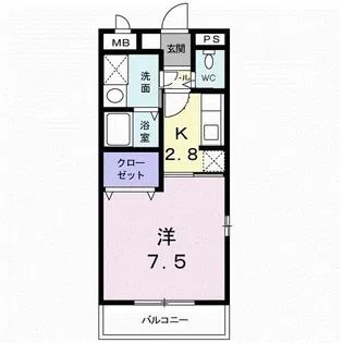 マヤラク大倉山【2階】の間取り