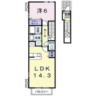 サニーハウス 2【2階】の間取り