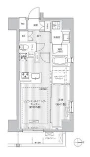 シティインデックス千代田秋葉原【10階】の間取り