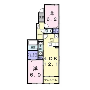 リテラ・テラス【1階】の間取り