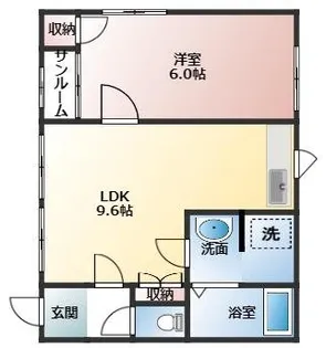メゾン・ヒマワリ【1階】の間取り