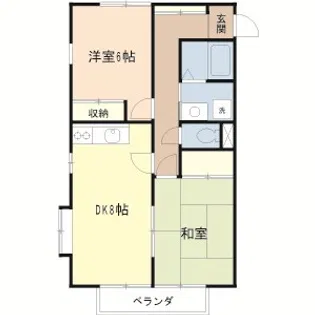 パティオ蕨【2階】の間取り