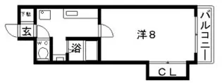 アルカディア アベノ【3階】の間取り