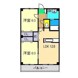 サンコート旭町【11階】の間取り