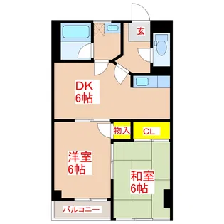 ロワイヤルヒルズ壱番館【5階】の間取り