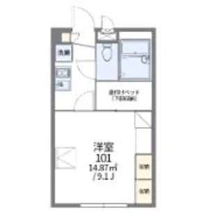 白銀【2階】の間取り