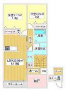 ココラフォーレ【2階】の間取り