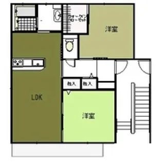 Green Rose B【1階】の間取り