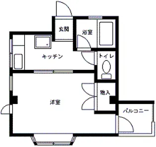 ブライト新城【1階】の間取り
