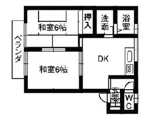 コーポトワ・エ・モア【2階】の間取り