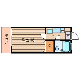 メゾンうの木【2階】の間取り