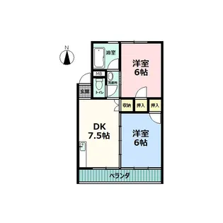 白山マンション【4階】の間取り