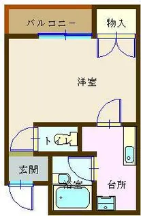 広島県呉市中通4【マンション】の間取り