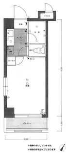 キャッスルマンション大江【5階】の間取り
