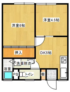 パナハイツナカヤ【2階】の間取り