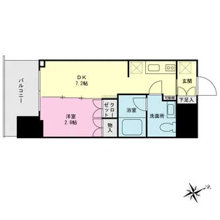 プライムネクサス大森海岸駅前【9階】の間取り